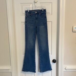 American Eagle Outfitters Flare Blue Jeans